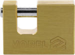 VOREL Lakat sárgaréz testtel, csapos zárral, 50 mm, 3 kulccsal (77210) (VO-77210)