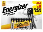 Energizer alkaline power tartós elem (aa, lr6, 1.5v, alkáli) 8db/csomag (E300127204)