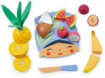Tender Leaf Tabla de tocat cu fructe tropicale, din lemn premium - Tender Leaf Toys, Varsta 2+ ani, Multicolor (TL8281)