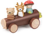 Tender Leaf Taxiul Merrywood, din lemn premium - Timber Taxi - Tender Leaf Toys, Varsta 3+ ani, MUlticolor (TL8386)