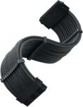 SilverStone ATX hosszabbító kábel fekete 30cm SST-PP07E-MBB (SST-PP07E-MBB)