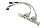 Gembird USB port hátlapi kivezetés (CCUSBRECEPTACLE) (CCUSBRECEPTACLE)