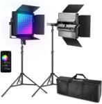 Neewer 1200RGB 60W V4 LED videólámpa 2 csomag 10104230 (6976831830120)