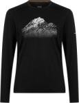 Icebreaker Men Mer 200 Oasis LS Crewe Rising Light férfi funkcionális póló M / fekete