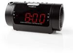 Nedis Ceas desteptator NEDIS cu proiectie LED, 2 alarme, negru (47403500)