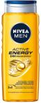 Nivea Gel de dus 3-in-1 NIVEA MEN Active Energy 500ml, cu Koffein, pentru corp, fata si par (54781438)