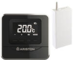 Ariston Termostat fără fir programabil Ariston CUBE S RF cu receptor EBUS2 v3, negru - COD: 4261007 + 4261031 (4261007-4261031)