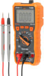 Strend Pro Premium Multiméter, Strend Pro Premium T28B, fekete/narancssárga, egyenfeszültség, váltófeszültség, egyenáram, váltóáram, ellenállás, kapacitás, hőmérséklet, érintésmentes, elemes (4 db AAA, tartozék) (TC2189