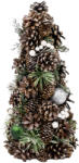 MagicHome MagicHome műfenyő, natúr, zöld gömbökkel, 47 cm (TC8091432)