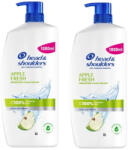 Head & Shoulders Apple Fresh korpásodás elleni sampon bármely hajtípusra (2x1000 ml)