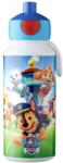 Mepal Pop-up Campus ivópalack 400 ml - Paw Patrol Pups - szivárgásmentes, BPA-mentes, mosogatógépben mosható gyerek kulacs