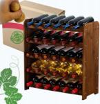 Wamar-Sosenka Bortartó állvány palackok italok bortartó állvány palackok alkoholos szekrény 30cipő (RW31_30_O_BR)