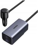 UGREEN Autós töltő Ugreen 1xUSB-A 3x Usb-c 150W Hosszabbító kábel 1m