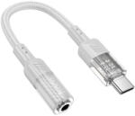 hoco. LS37 USB-C - 3.5 mm jack audió adapter DAC chippel, HiFi audio átalakító, szürke (LS37)