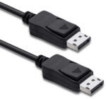Qoltec DisplayPort 1.1 kábel, DisplayPort dugó-DisplayPort dugó, 4K, 1 m (50452)