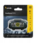 Technik MT-H15 gumírozott fejlámpa, Xte Led, Usb-c töltés, piros fény funkcióval (5999570717348)