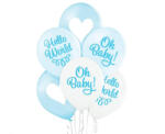 GoDan Oh Baby Boy léggömb, lufi 6 db-os 12 inch (30cm) MLG043297 (MLG043297)