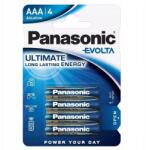 Panasonic 4 X Panasonic Alkáli Elem LR3 Evolta Aaa R3 Extra Erős Hosszú Dátum (LR03EGE/4BP)