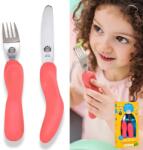 Nana's Manners Nanas Manners Etap 3 Pink Evőeszköz készlet kés villa 3-9 éveseknek (STG3 PIK)