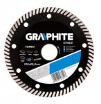 GRAPHITE Turbo gyémánttárcsa, szupervékony, 125x22mm, Graphite 57H621 (57H621)