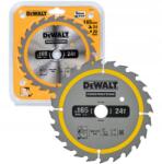 DEWALT tárcsa 165mm x 20mm , 24 fogú fa DT1949 (DT1949 do cięcia drewna z gwoździami)