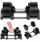 Rebel Súlyzó öntöttvas állítható automata 24 kg löket 2kg-onként Rebel (RBA-2332-24)