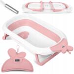 RicoKids Bébi kád hőmérővel RK-282 fehér-rózsaszín (5906479239246)