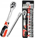 TOYA Dugókulcs Készlet Racsnis Tartozékokkal 3/8" 12DB-OS YT-38683 (YT-38683)