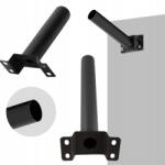 Ecolight Napelemes Kerti Utcai Lámpa Tartó Acél 30CM Fekete (EC20687)