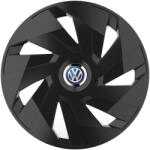 AutoHelix MSA Set 4 capace roti 16 inchi (R16) compatibile VOLKSWAGEN, Model Vector Negru (VKTN75)