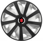 AutoHelix MSA Set 4 capace roti 16 inchi (R16) compatibile SUZUKI, Model Van Negru-Gri (VANG23)