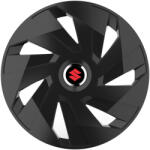 AutoHelix MSA Set 4 capace roti 16 inchi (R16) compatibile SUZUKI, Model Vector Negru (VKTN69)