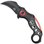 SCK Steel Claw Knives Karambit K29 knife, black and red (CC-CW-K29)