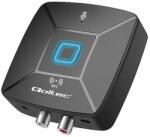 Qoltec Bezprzewodowy transmiter odbiornik Audio HiFi Home&Car | Bluetooth 6.0 | NFC | 2 x RCA | 1 x AUX MiniJack 3.5mm | Mikrofon (56981)