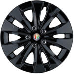 AutoHelix MSA Set 4 capace roti 15 inchi (R15) compatibile ALFA ROMEO, Model Storm Negru (STORMN2)