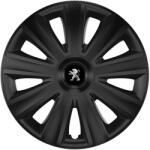AutoHelix MSA Set 4 capace roti 14 inchi (R14) compatibile PEUGEOT, Model Aviator Negru (AVN49)