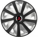 AutoHelix MSA Set 4 capace roti 16 inchi (R16) compatibile MITSUBISHI, Model Van Negru-Gri (VANG14)