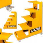 JCB Állvány Mobil Kiállító Állvány 5 Polc 300kg-ig 135x100x40cm 4 kerék (60902)