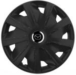 AutoHelix MSA Set 4 capace roti 16 inchi (R16) compatibile MAZDA, Model Van Negru (VANN11)
