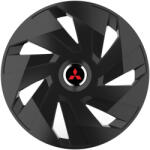 AutoHelix MSA Set 4 capace roti 14 inchi (R14) compatibile MITSUBISHI, Model Vector Negru (VKTN40)