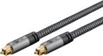 Goobay 65305 audio kábel 2 M Toslink (digitális optikai) kábel Fekete, Ezüst (65305)