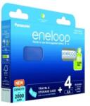 Panasonic Rechargeable batteries PANASONIC ENELOOP AA 2000 mAh 4 szt + case (BK-3MCDE/4CP+CASE) (BK-3MCDEC4BE)