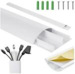 Maclean MC-814 W cable masking strip, 62x20x750mm, aluminum, white (MC-814 W)