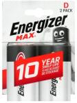 Energizer BATTERY MAX D LR20, 2 pcs. ECO packaging (E302306800)