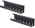 StarTech S2MB-DESK-CABLE-TRAY kábelrendező Asztali Kábelrendező tálca Fekete 2 db (S2MB-DESK-CABLE-TRAY)