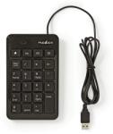 NEDIS Tastatura numerica NEDIS KBNM100BK, USB, 1.5 m, neagra (90024402)
