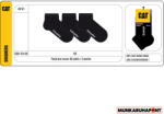 Caterpillar rövid bokazokni CAT zokni SNEAKERS fekete (CAT-845B-300A)