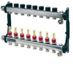 TECE Distribuitor incalzire pardoseala, cu debitmetre, TECEfloor 77310008, otel, filet interior, 8 cai, 1 (77310008) - centraleviessmann