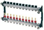TECE Distribuitor incalzire pardoseala, cu debitmetre, TECEfloor 77310011, otel, filet interior, 11 cai, 1 (77310011) - centraleviessmann