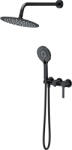 Cersanit Virgo set de duș ascuns cu duș de ploaie negru S952-048 (S952048)